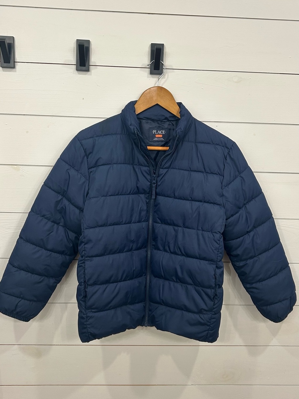 The Children's Place Navy Quilted Puffer Jacket for Kids